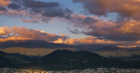 Coucher de soleil sur Grenoble