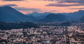 Coucher de soleil sur Grenoble