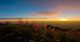 Coucher de soleil depuis le Moucherotte