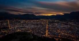 Coucher de soleil sur Grenoble 