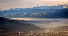 Grenoble sous la brume