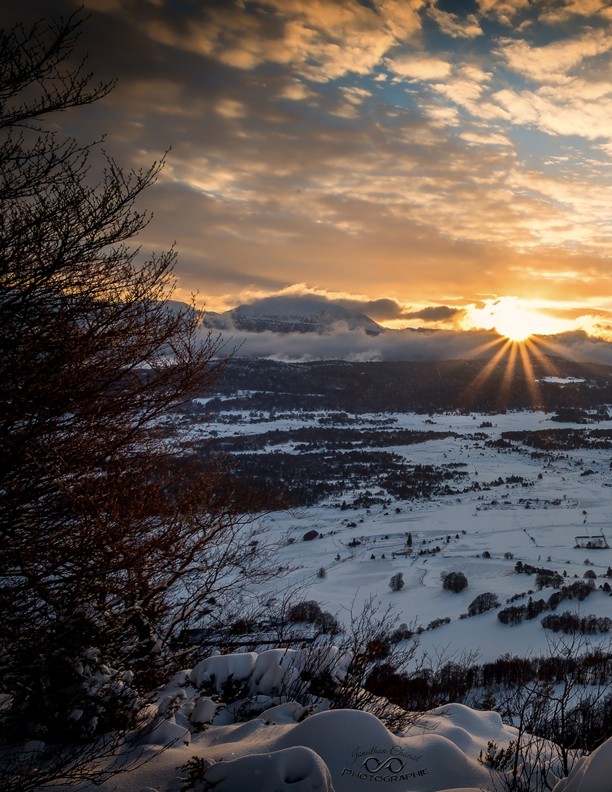 Lever du soleil sur le Vercors