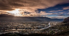 Grenoble - Sunset 220214
