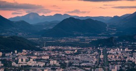 Coucher de soleil sur Grenoble