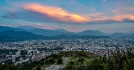 Grenoble - coucher du soleil